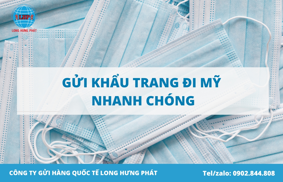 Gửi khẩu trang đi Mỹ