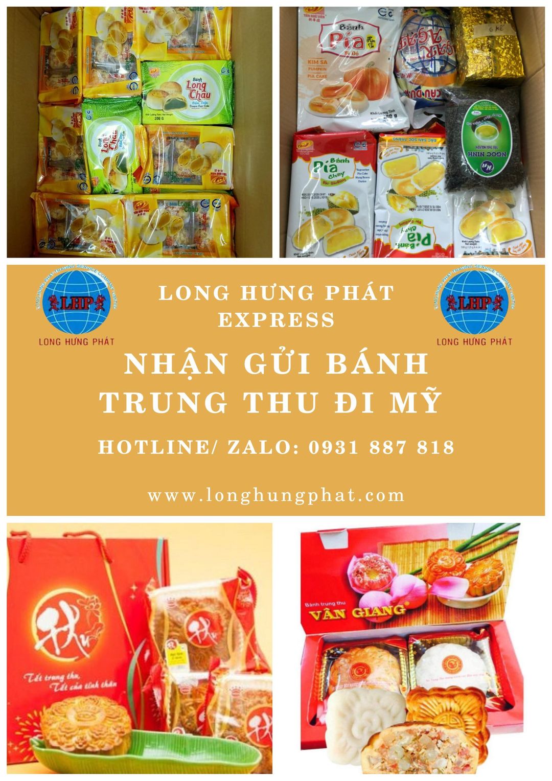 Gửi bánh trung thu đi Mỹ