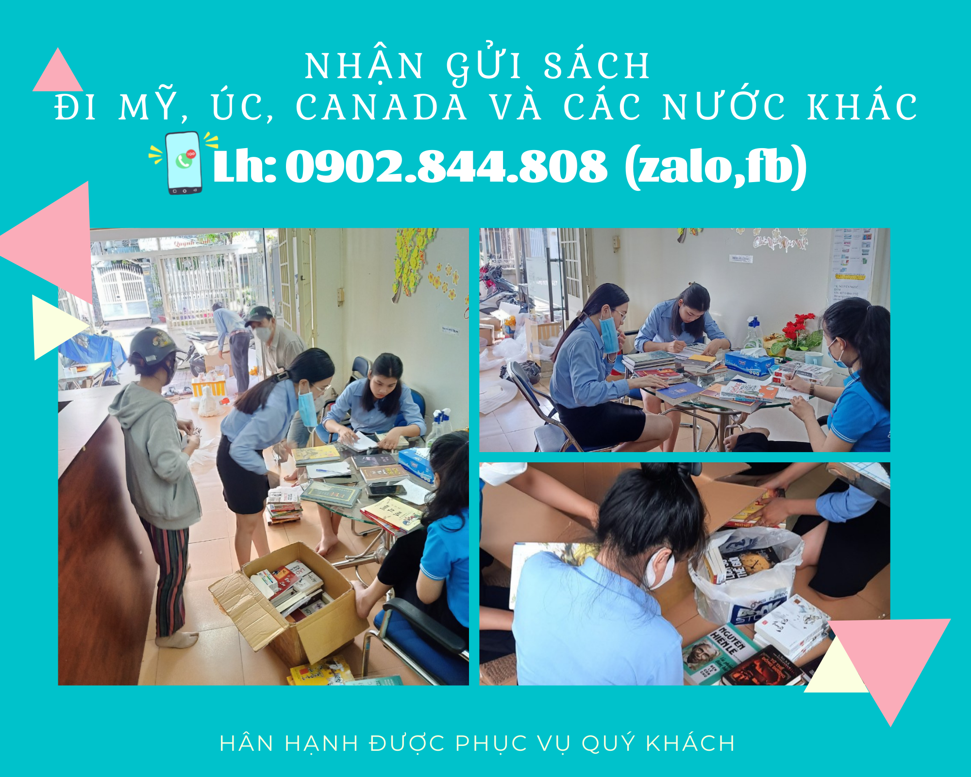 Dịch vụ gửi sách đi mỹ tại Ninh Kiều