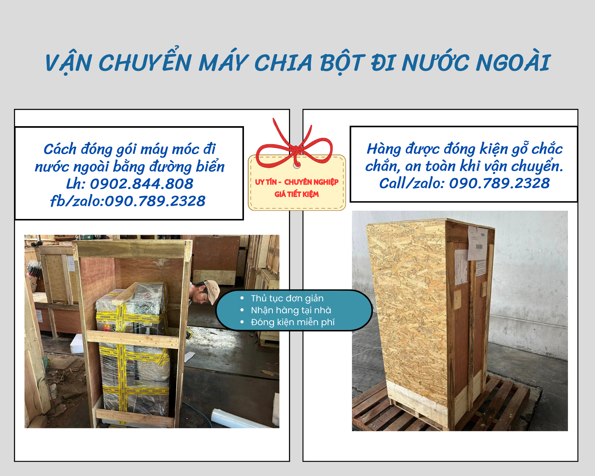 Máy chia bột đi Mỹ 