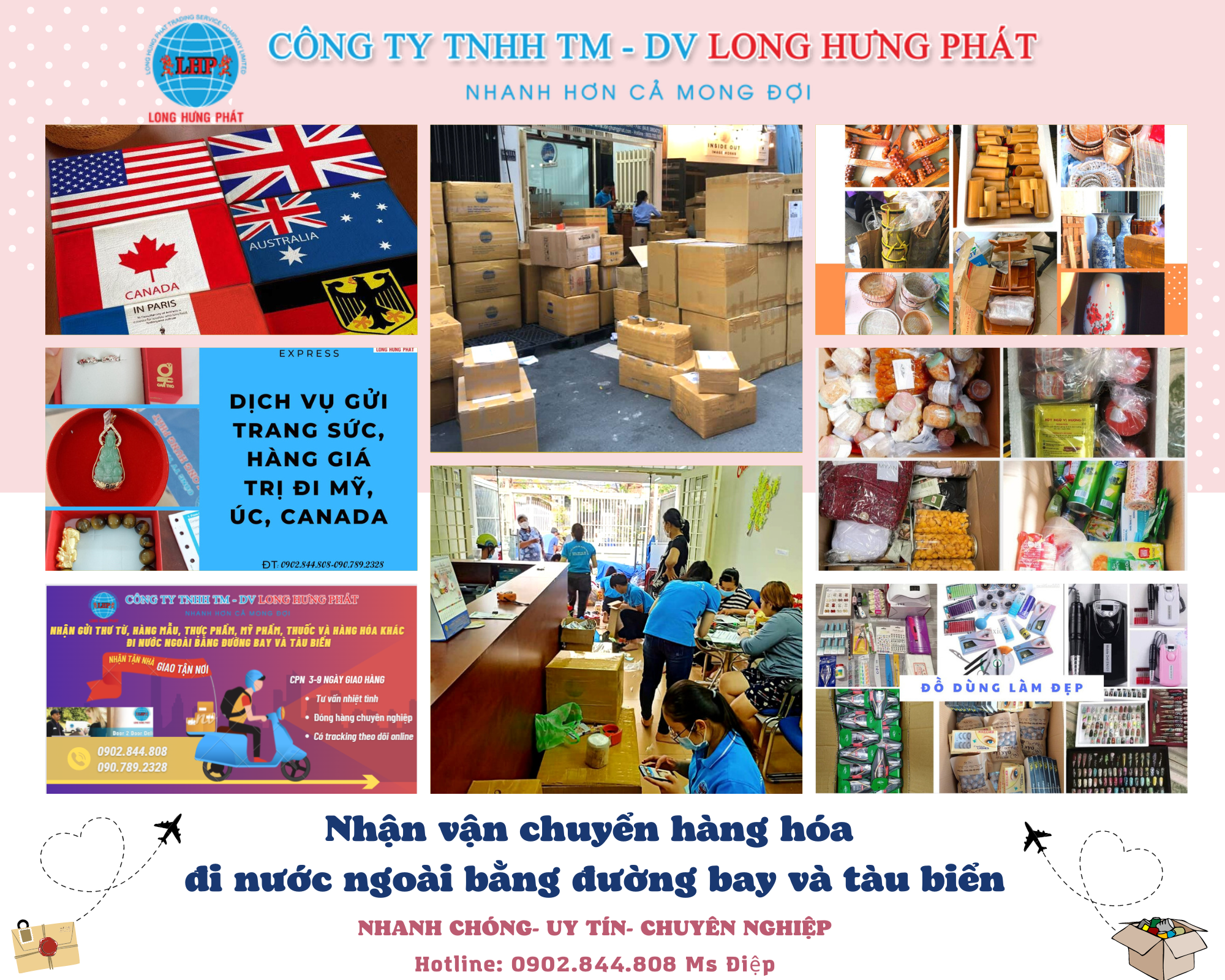 gửi máy massage đi Mỹ